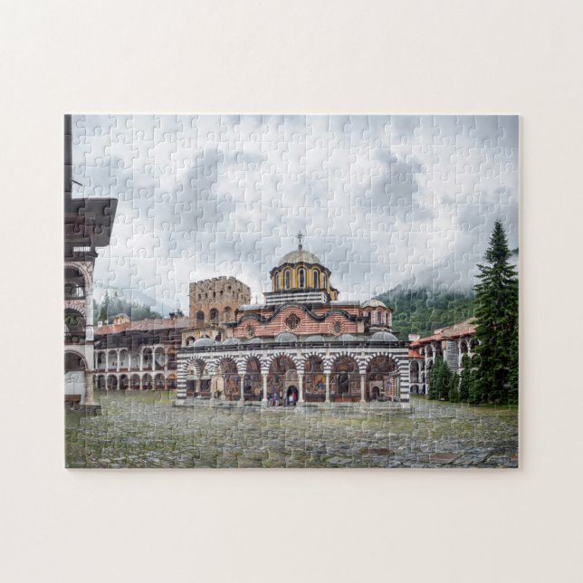 Saint Ivan Rilski Monastery Rila Mountain Bulgaria Pussel (Horisontell)