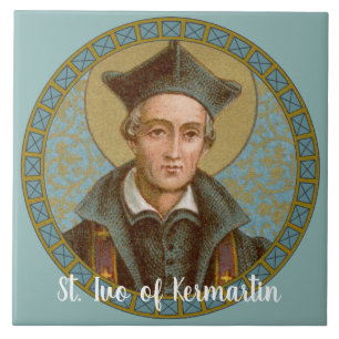 Saint Ivo av Kermartin (BK 015) Kakelplatta