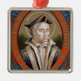 Saint Ivo av Kermartin (M 005) Julgransprydnad Metall