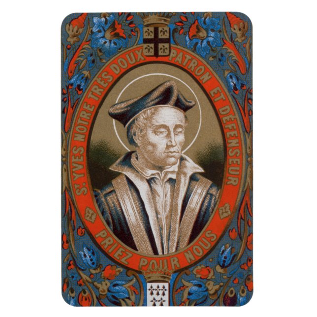 Saint Ivo av Kermartin (M 005) Magnet (Vertikal)