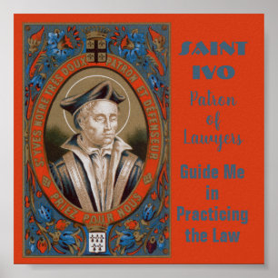Saint Ivo av Kermartin (M 005) Poster