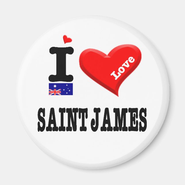 SAINT JAMES - I Kärlek Magnet (Framsidan)