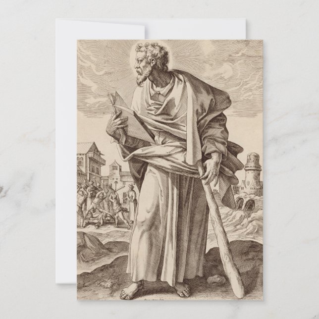 Saint James Less son of Alphaeus Julkort (Framsida)