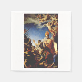 Saint Januarius Bishop från Benevento Pappersservett