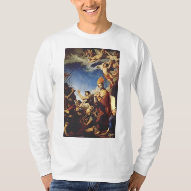 Saint Januarius Bishop från Benevento T Shirt (Framsida)