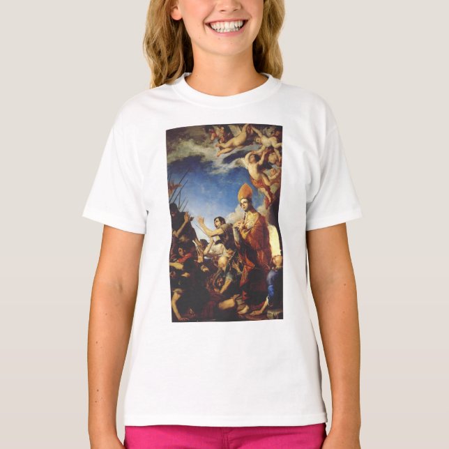 Saint Januarius Bishop från Benevento T Shirt (Framsida)