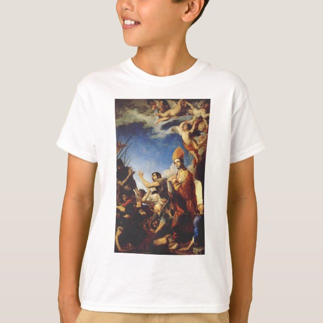 Saint Januarius Bishop från Benevento T Shirt (Framsida)