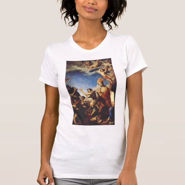 Saint Januarius Bishop från Benevento T Shirt (Framsida)
