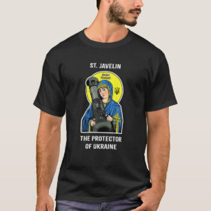 Saint Javelin Protector of Ukraina Support Vintage T Shirt