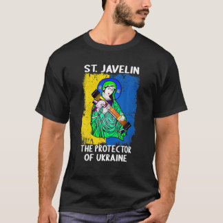 Saint Javelin Protector Of Ukraine Support Ukraine T Shirt