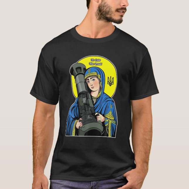Saint Javelin Saint NLA I står med Ukraina ukraina T Shirt (Framsida)