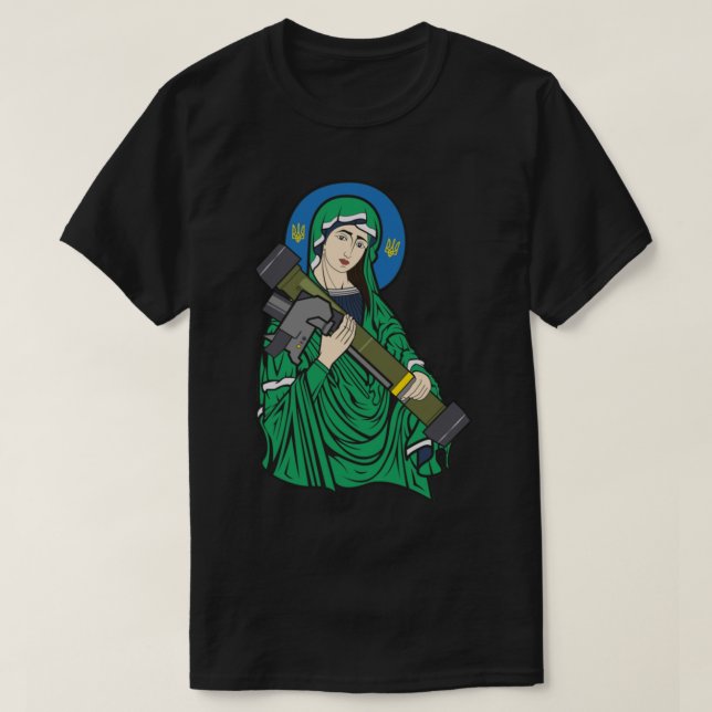 Saint Javelin - Ukraina krig. Slava Ukrainini! T Shirt (Design framsida)