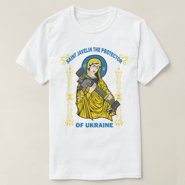 Saint Javelin, Ukrainas skyddschef T Shirt (Design framsida)