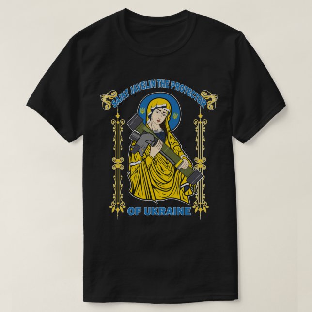 Saint Javelin, Ukrainas skyddschef T Shirt (Design framsida)