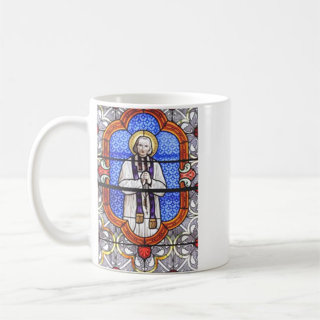 Saint Jean Baptiste Marie Vianney Kaffemugg (Vänster)