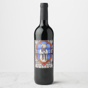 Saint Jean Baptiste Marie Vianney Vinflaska Etikett