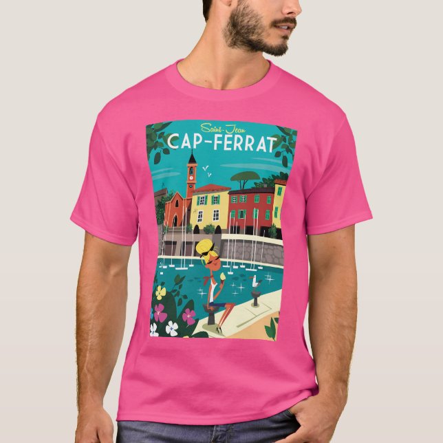 Saint-Jean-Cap-Ferrat Poster T Shirt (Framsida)