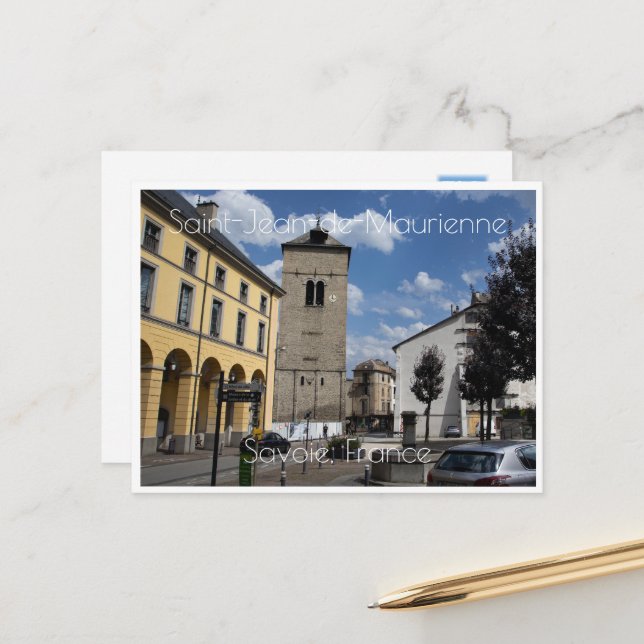 Saint-Jean-de-Maurienne, Savoie, Frankrike Vykort (Fram/Back In Situ)