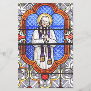 Saint Jean Vianney Premium Själsguide Konsttryck