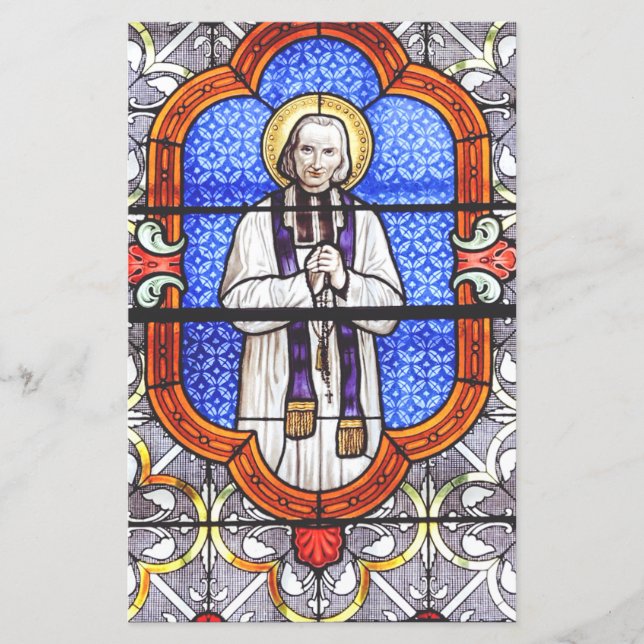 Saint Jean Vianney Premium Själsguide Konsttryck (Framsida)