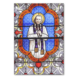 Saint Jean Vianney Premium Själsguide Konsttryck Bordsnummer