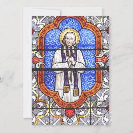 Saint Jean Vianney Premium Själsguide Konsttryck Julkort