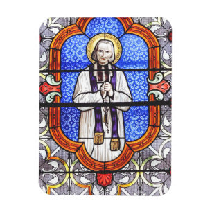 Saint Jean Vianney Premium Själsguide Konsttryck Magnet