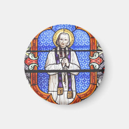 Saint Jean Vianney Premium Själsguide Konsttryck Magnet