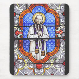 Saint Jean Vianney Premium Själsguide Konsttryck Musmatta