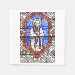 Saint Jean Vianney Premium Själsguide Konsttryck Pappersservett