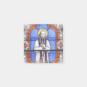 Saint Jean Vianney Premium Själsguide Konsttryck Post-it Block