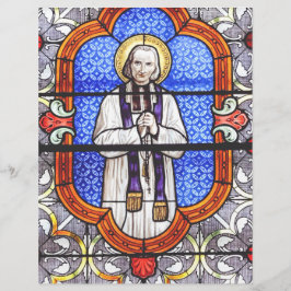 Saint Jean Vianney Premium Själsguide Konsttryck Reklamblad