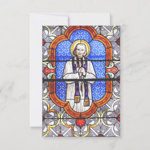 Saint Jean Vianney Premium Själsguide Konsttryck Tack Kort