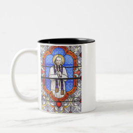 Saint Jean Vianney Premium Själsguide Konsttryck Två-Tonad Mugg