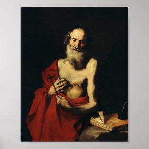 Saint Jerome av Jusepe de Ribera Poster