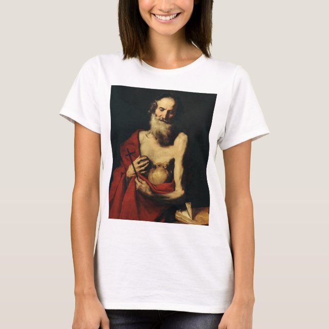 Saint Jerome av Jusepe de Ribera T Shirt (Framsida)