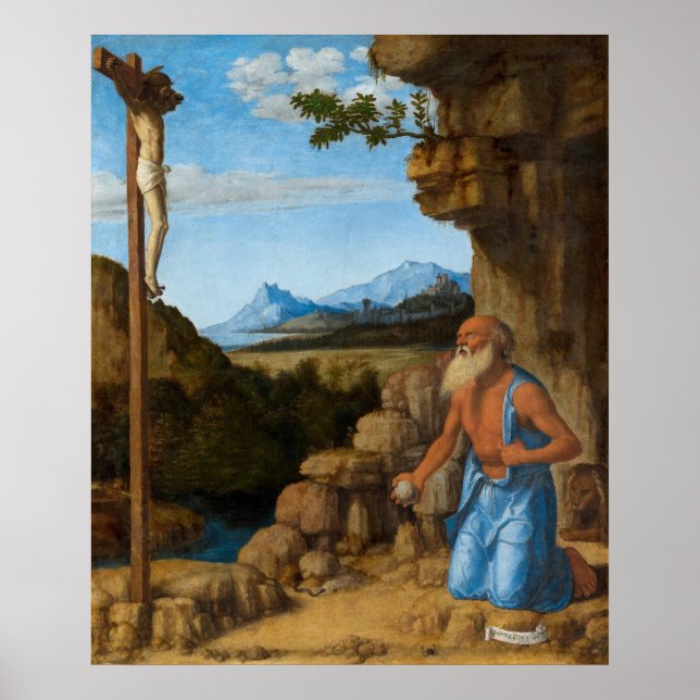 Saint Jerome - Cima da Conegliano Fine Art Poster (Framsidan)