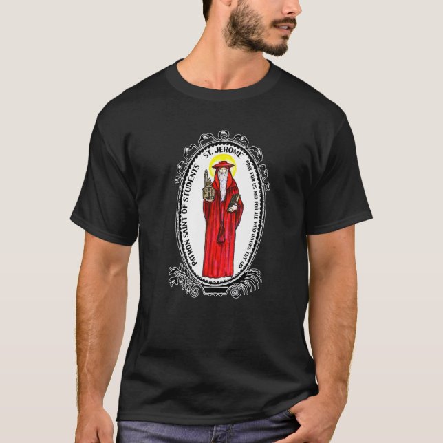 Saint Jerome Emiliani Katolska skyddshelgon bekräf T Shirt (Framsida)