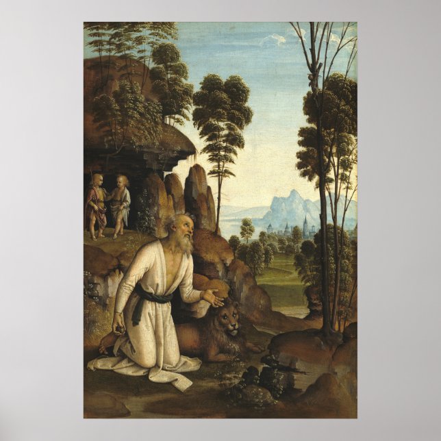Saint Jerome - Pietro Perugino Fine Art Poster (Framsidan)