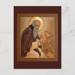 Saint Jerome Prayer-kort Vykort