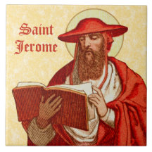 Saint Jerome som kardinal med Bok (P 004)
