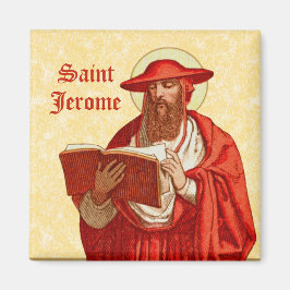 Saint Jerome som kardinal med Bok (P 004) Magnet