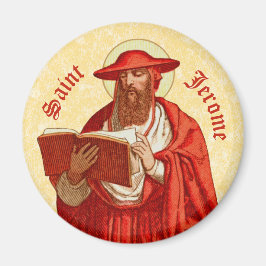 Saint Jerome som kardinal med Bok (P 004) Magnet