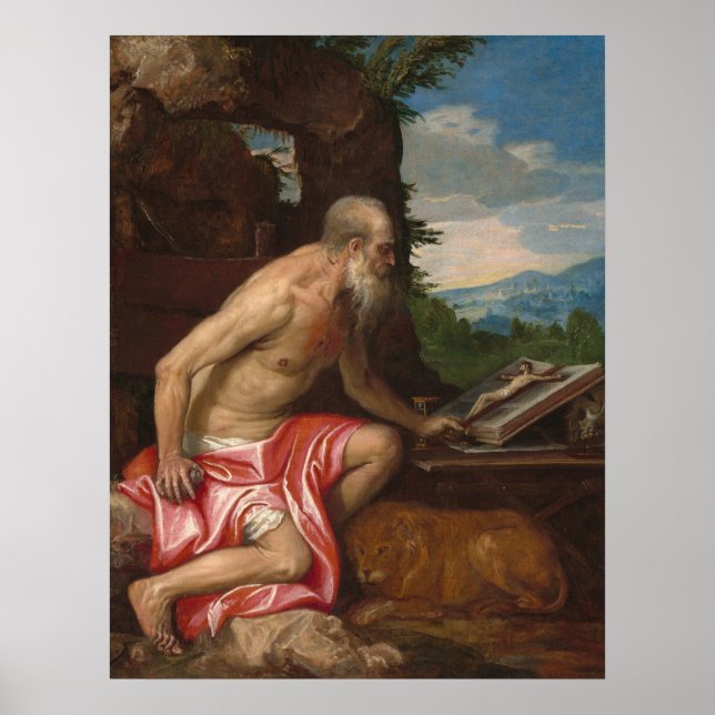 Saint Jerome - Veronese Fine Art Poster (Framsidan)