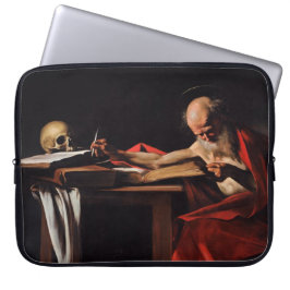 Saint Jerome Writing (av Caravaggio) Laptop Fodral