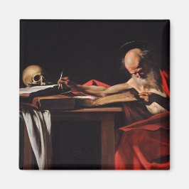 Saint Jerome Writing (av Caravaggio) Magnet
