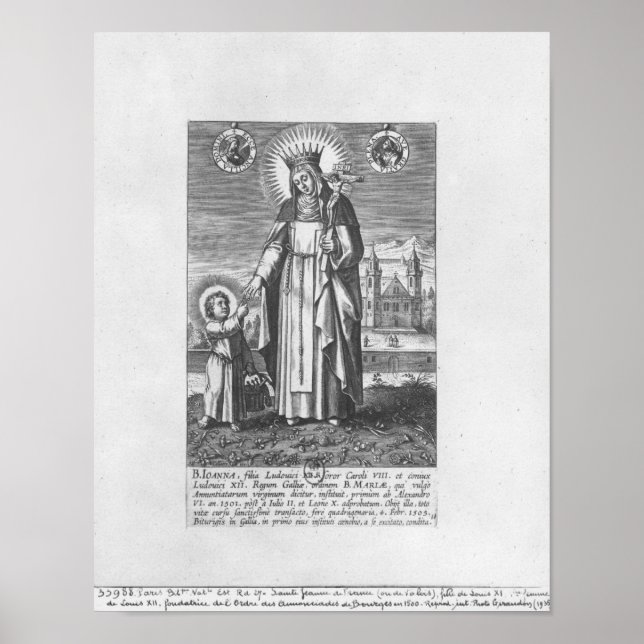 Saint Joan av Frankrike och Valois Poster (Framsidan)