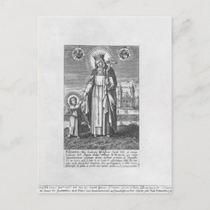 Saint Joan av Frankrike och Valois Vykort