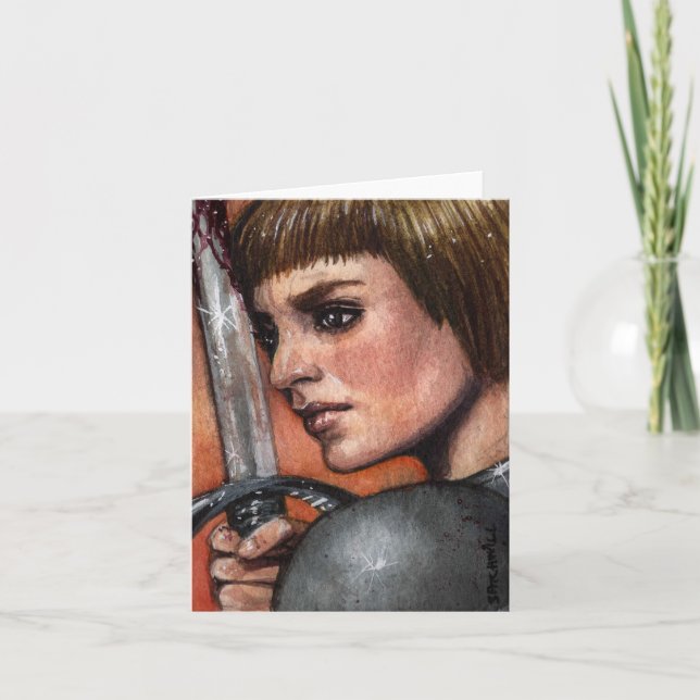 Saint Joan i Arc-anteckningskort Kort (Framsida)
