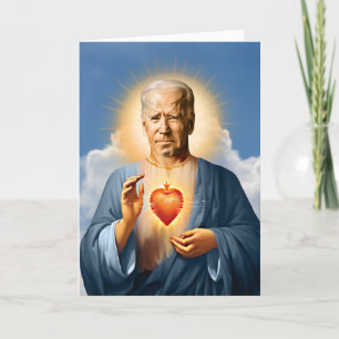 Saint Joe Biden Prayer Candle Kort